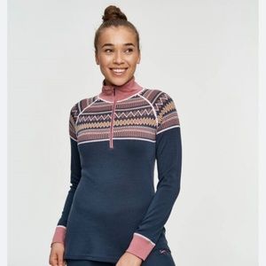 Kari Traa Lokke Half-zip top-100% Marino wool